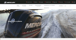 Desktop Screenshot of mercurymarine.dk